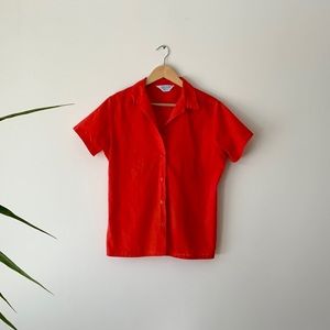 Vintage Red Button Up Shirt